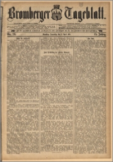 Bromberger Tageblatt. J. 15, 1891, nr 76