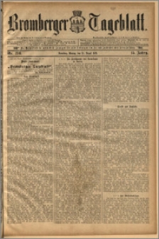 Bromberger Tageblatt. J. 15, 1891, nr 196