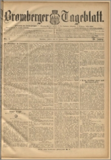 Bromberger Tageblatt. J. 20, 1896, nr 7