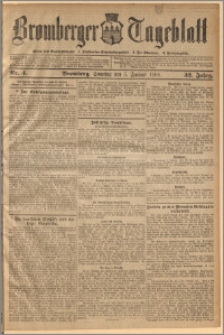 Bromberger Tageblatt. J. 32, 1908, nr 4