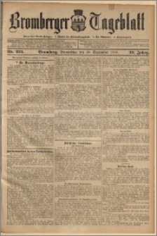 Bromberger Tageblatt. J. 32, 1908, nr 213