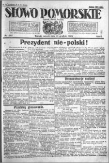 Słowo Pomorskie 1922.12.12 R.2 nr 285