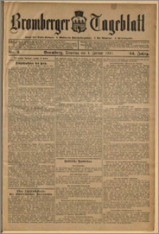Bromberger Tageblatt. J. 34, 1910, nr 2