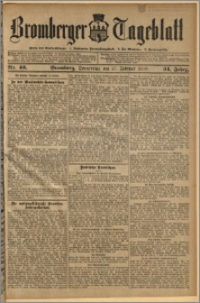 Bromberger Tageblatt. J. 34, 1910, nr 40