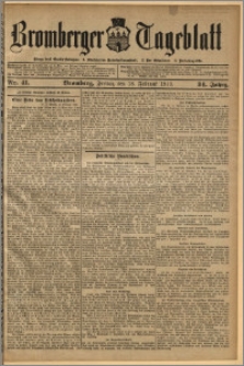 Bromberger Tageblatt. J. 34, 1910, nr 41