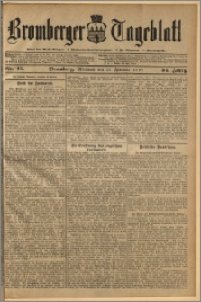 Bromberger Tageblatt. J. 34, 1910, nr 45