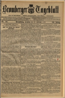 Bromberger Tageblatt. J. 34, 1910, nr 49