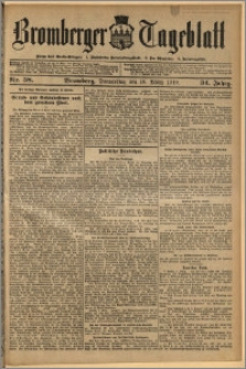 Bromberger Tageblatt. J. 34, 1910, nr 58