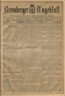 Bromberger Tageblatt. J. 34, 1910, nr 303