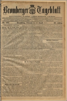 Bromberger Tageblatt. J. 35, 1911, nr 197