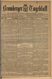 Bromberger Tageblatt. J. 36, 1912, nr 40