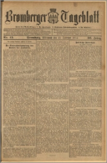 Bromberger Tageblatt. J. 36, 1912, nr 43