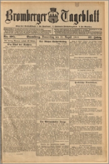 Bromberger Tageblatt. J. 37, 1913, nr 195