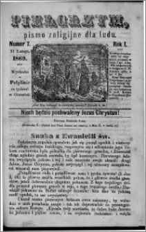 Pielgrzym, pismo religijne dla ludu 1869 rok I nr 7