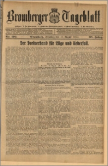 Bromberger Tageblatt. J. 38, 1914, nr 192