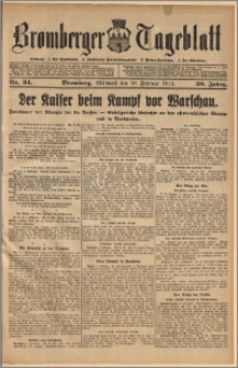 Bromberger Tageblatt. J. 39, 1915, nr 34