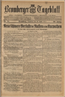 Bromberger Tageblatt. J. 39, 1915, nr 91