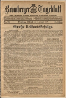 Bromberger Tageblatt. J. 41, 1917, nr 25