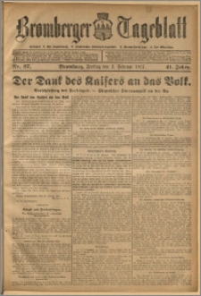 Bromberger Tageblatt. J. 41, 1917, nr 27