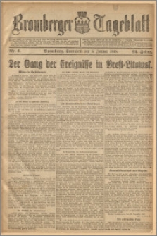 Bromberger Tageblatt. J. 42, 1918, nr 4