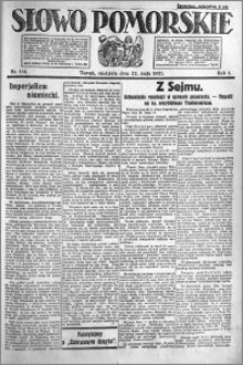 Słowo Pomorskie 1921.05.22 R.1 nr 114
