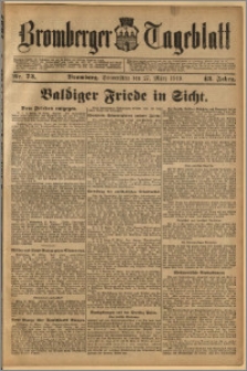 Bromberger Tageblatt. J. 43, 1919, nr 73