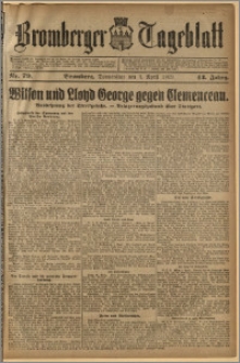 Bromberger Tageblatt. J. 43, 1919, nr 79