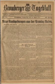 Bromberger Tageblatt. J. 43, 1919, nr 85