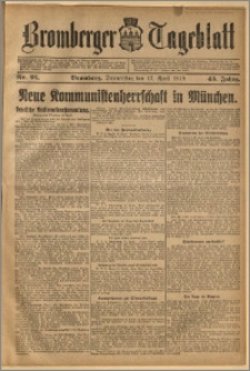 Bromberger Tageblatt. J. 43, 1919, nr 91