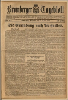 Bromberger Tageblatt. J. 43, 1919, nr 94