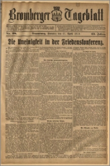 Bromberger Tageblatt. J. 43, 1919, nr 98