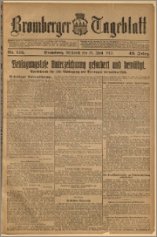 Bromberger Tageblatt. J. 43, 1919, nr 145