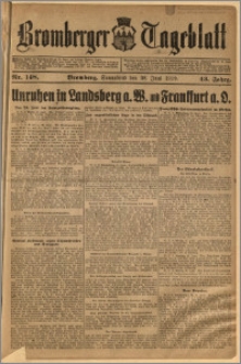 Bromberger Tageblatt. J. 43, 1919, nr 148