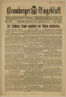 Bromberger Tageblatt. J. 43, 1919, nr 214