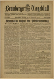 Bromberger Tageblatt. J. 43, 1919, nr 227