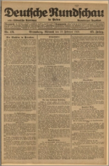 Deutsche Rundschau in Polen. J. 45, 1921, nr 43