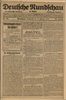 Deutsche Rundschau in Polen. J. 45, 1921, nr 46