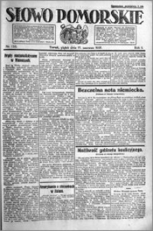 Słowo Pomorskie 1921.06.17 R.1 nr 135