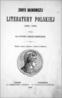 Zarys najnowszej literatury polskiej, (1864-1897)