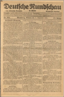 Deutsche Rundschau in Polen. J. 45, 1921, nr 212