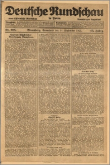 Deutsche Rundschau in Polen. J. 45, 1921, nr 215