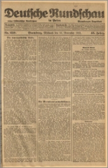 Deutsche Rundschau in Polen. J. 45, 1921, nr 259