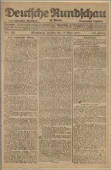 Deutsche Rundschau in Polen. J. 46, 1922, nr 45