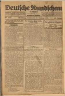 Deutsche Rundschau in Polen. J. 46, 1922, nr 277