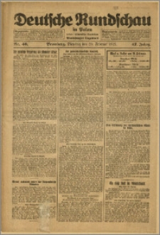 Deutsche Rundschau in Polen. J. 47, 1923, nr 40