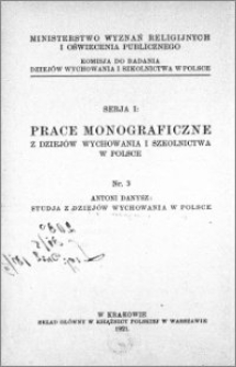 Studja z dziejów wychowania w Polsce