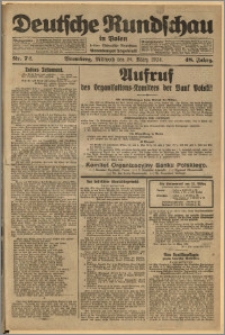 Deutsche Rundschau in Polen. J. 48, 1924, nr 72