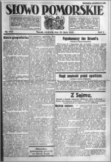 Słowo Pomorskie 1921.07.31 R.1 nr 172
