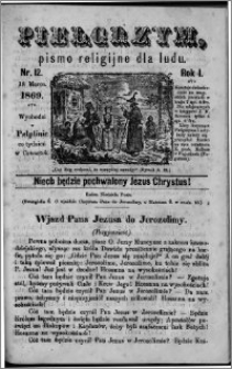 Pielgrzym, pismo religijne dla ludu 1869 rok I nr 12