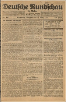 Deutsche Rundschau in Polen. J. 49, 1925, nr 73